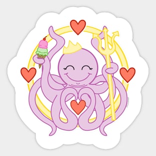 octo icecream Sticker